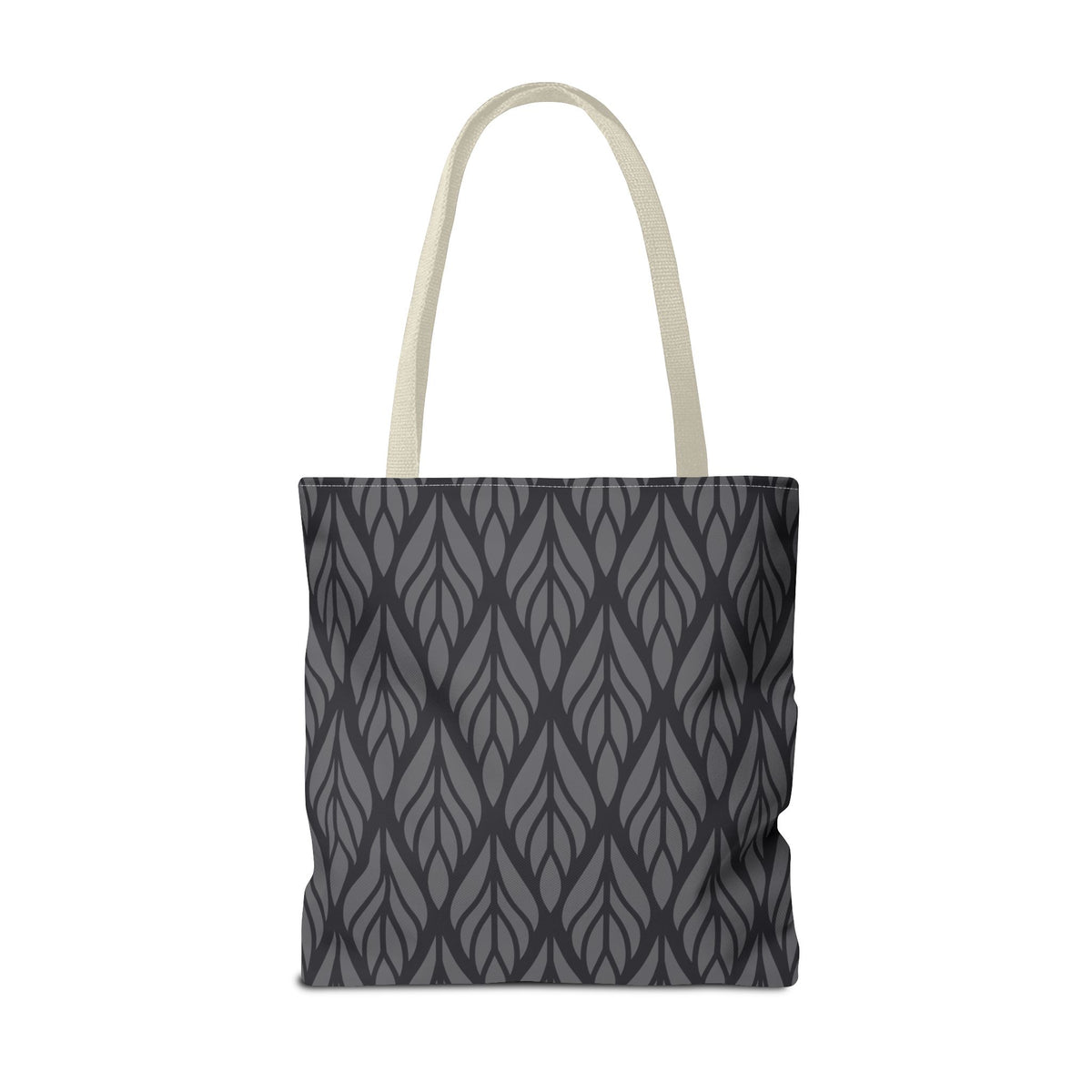 Elegante Stofftasche – Schwarzes Abstraktes Muster