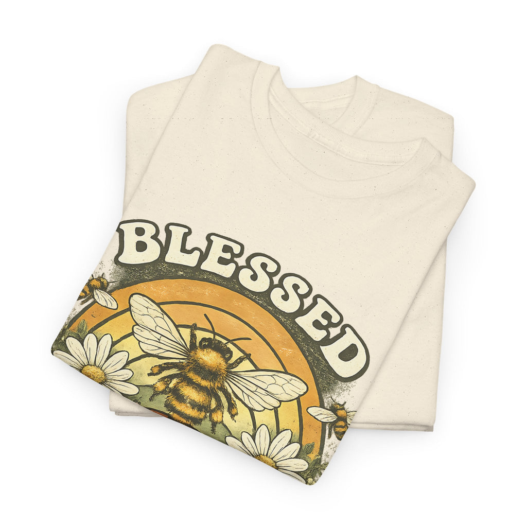 Blessed Bee T-Shirt – Christlicher Glaube & Blumen-Biene Grafik-T-Shirt