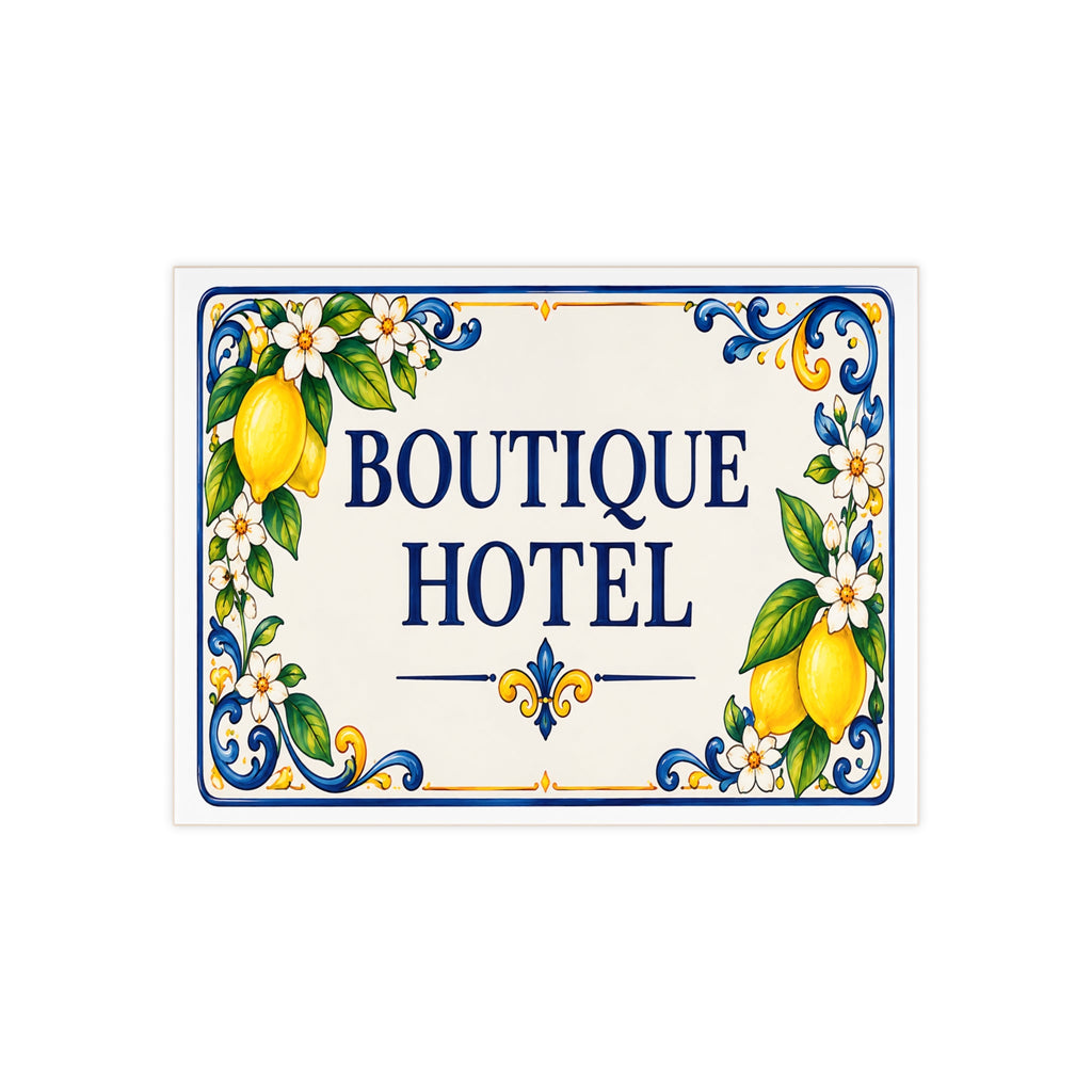Boutique-Hotelschild aus Keramik – SE7