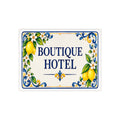Boutique-Hotelschild aus Keramik – SE7