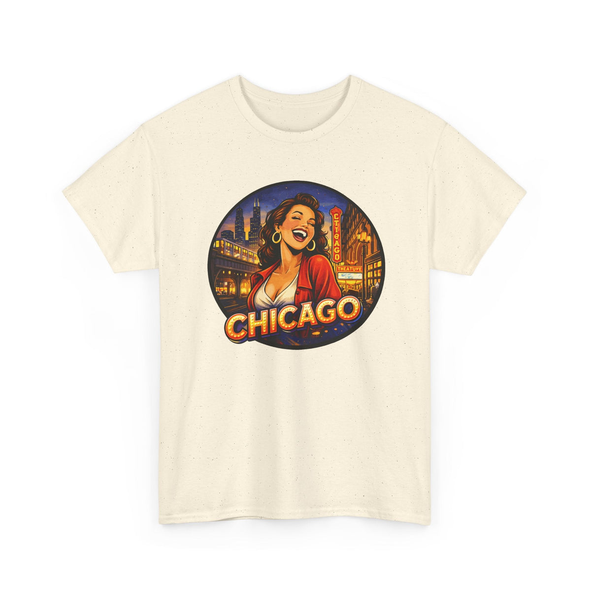 Chicago Skyline T-Shirt – Vintage Retro-Stadt Grafik-T-Shirt