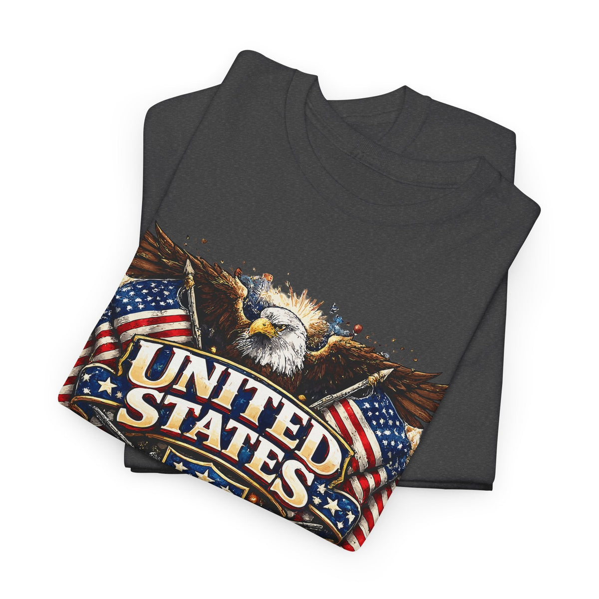 USA Patriotisch T-Shirt – US-Adler & Flagge Grafik-T-Shirt