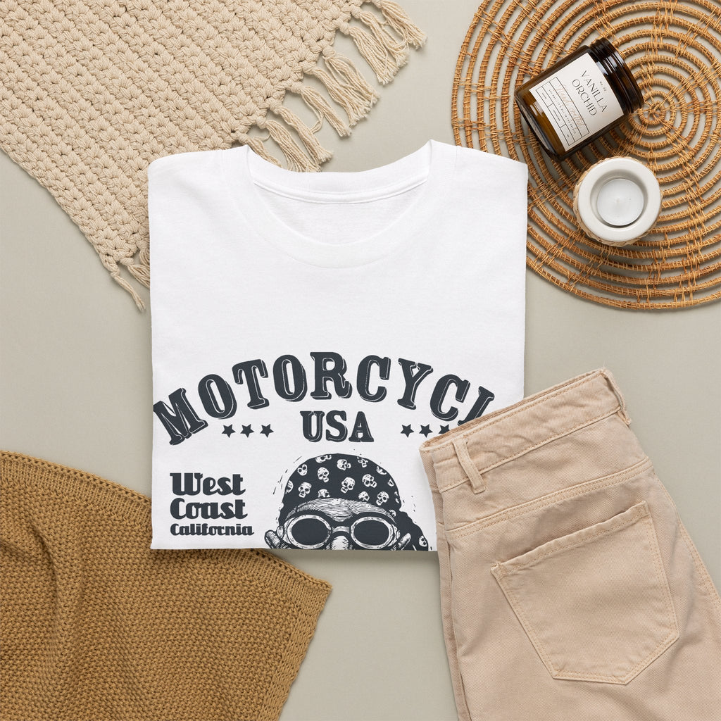USA Motorcycle T-Shirt – Vintage Biker-Lifestyle Grafik-T-Shirt