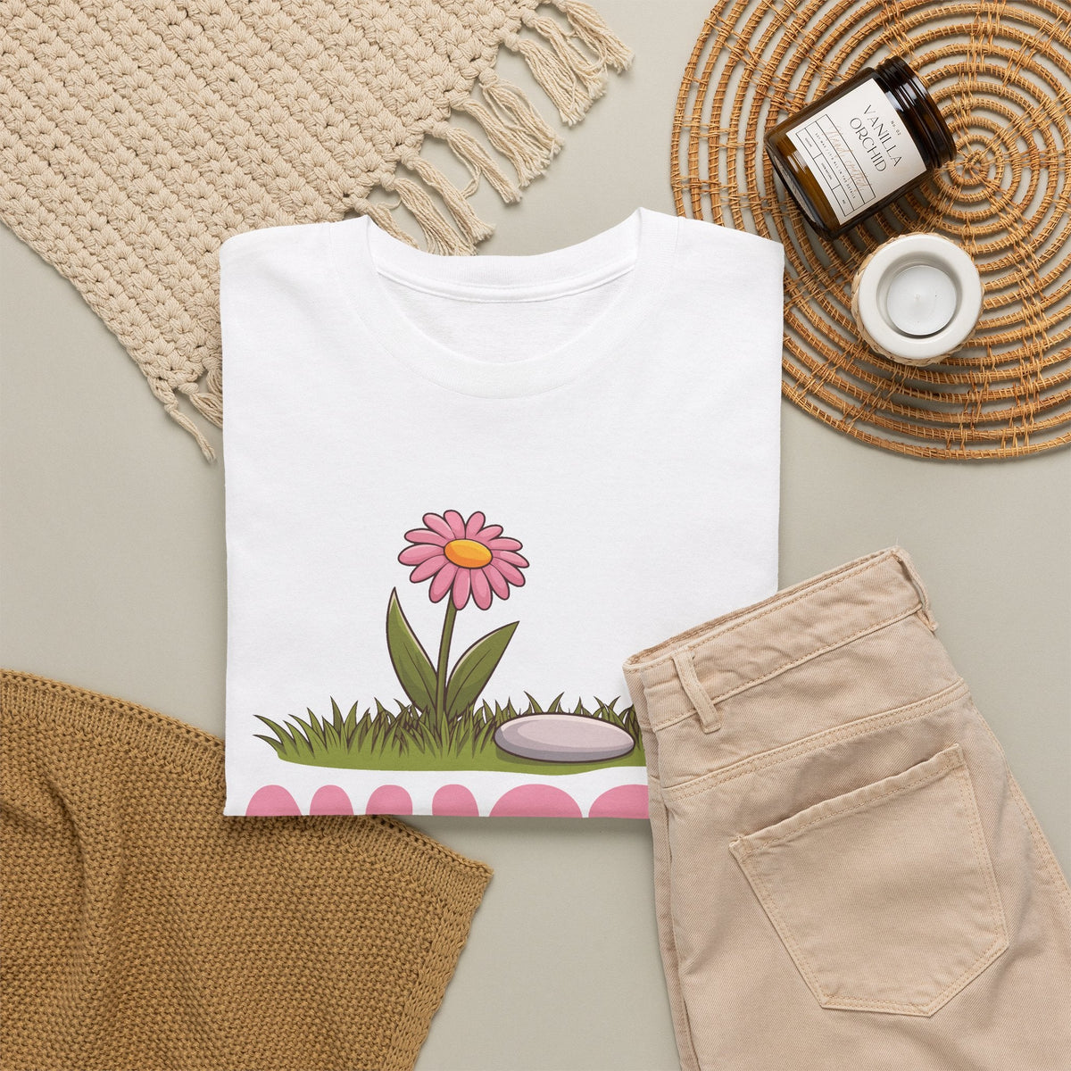 Nurse T-Shirt – Blumen & Pflege Grafik-T-Shirt