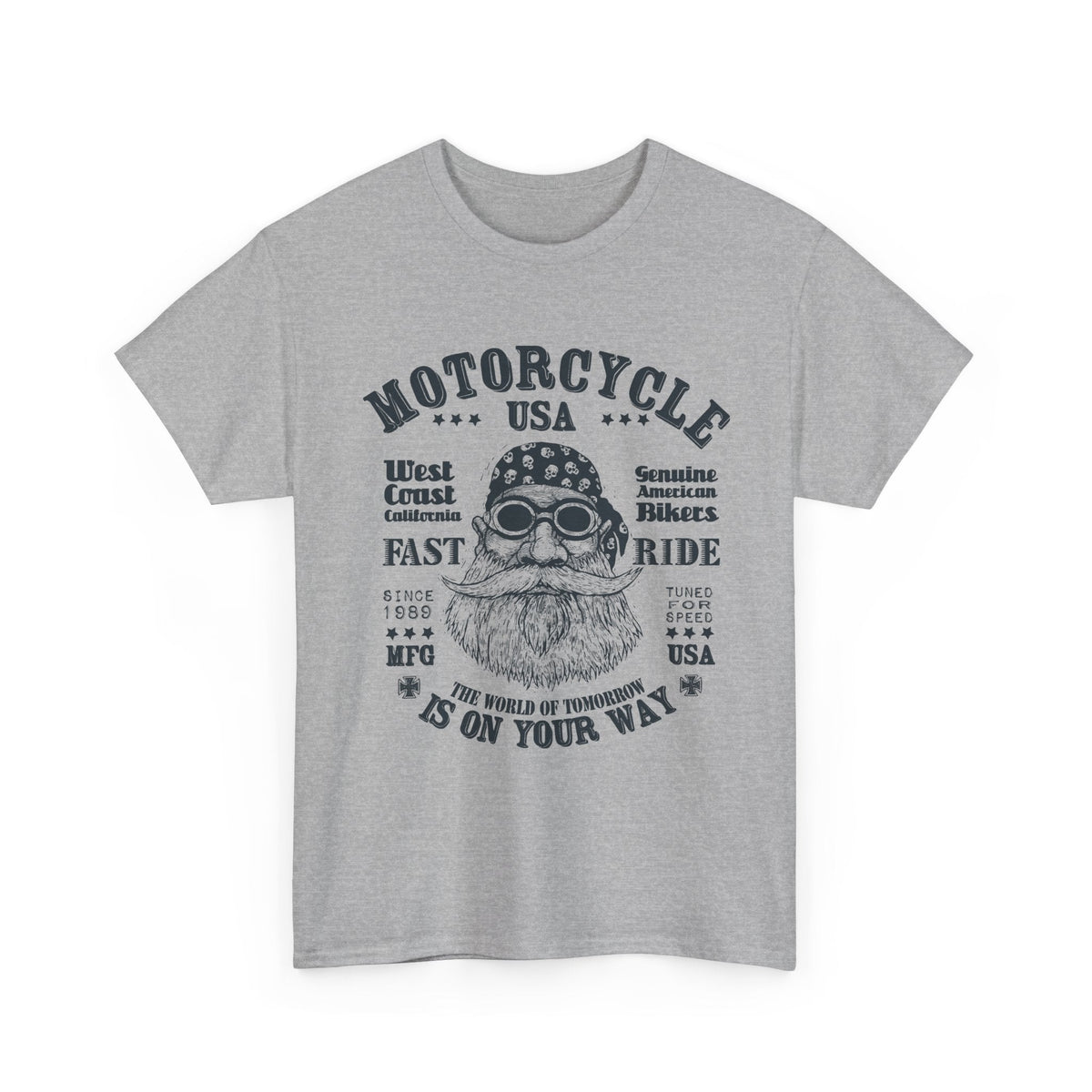 USA Motorcycle T-Shirt – Vintage Biker-Lifestyle Grafik-T-Shirt