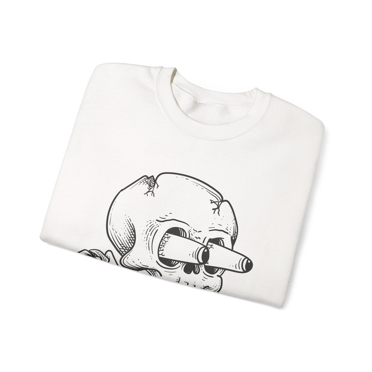 Totenkopf mit Rose Sweatshirt – Sweatshirt von Kalabula