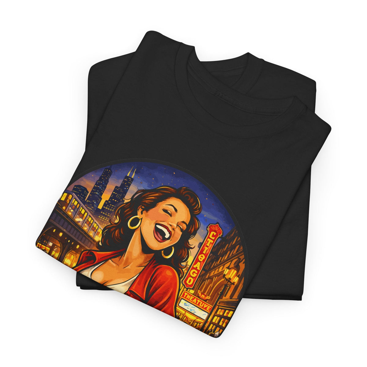 Chicago Skyline T-Shirt – Vintage Retro-Stadt Grafik-T-Shirt