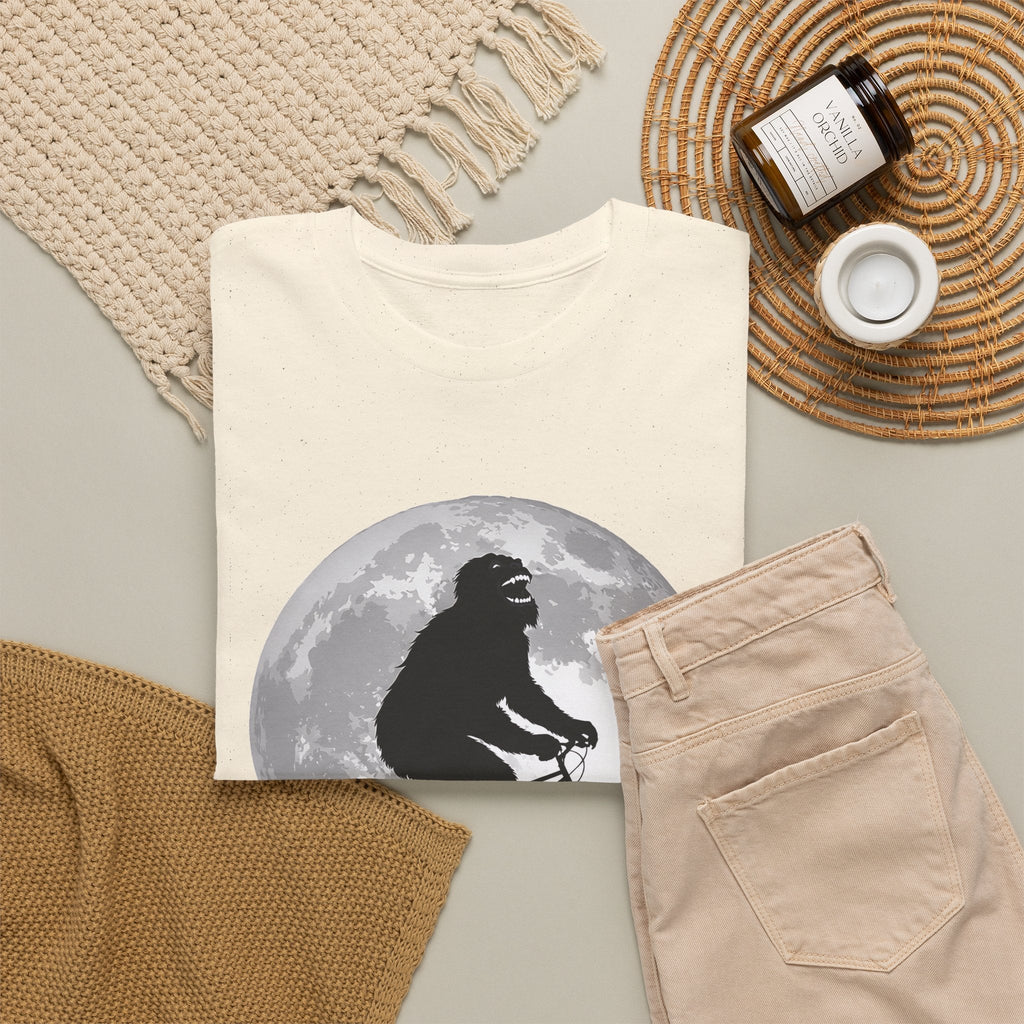 Bigfoot Bicycle T-Shirt – Mond & Natur-Abenteuer Grafik-T-Shirt