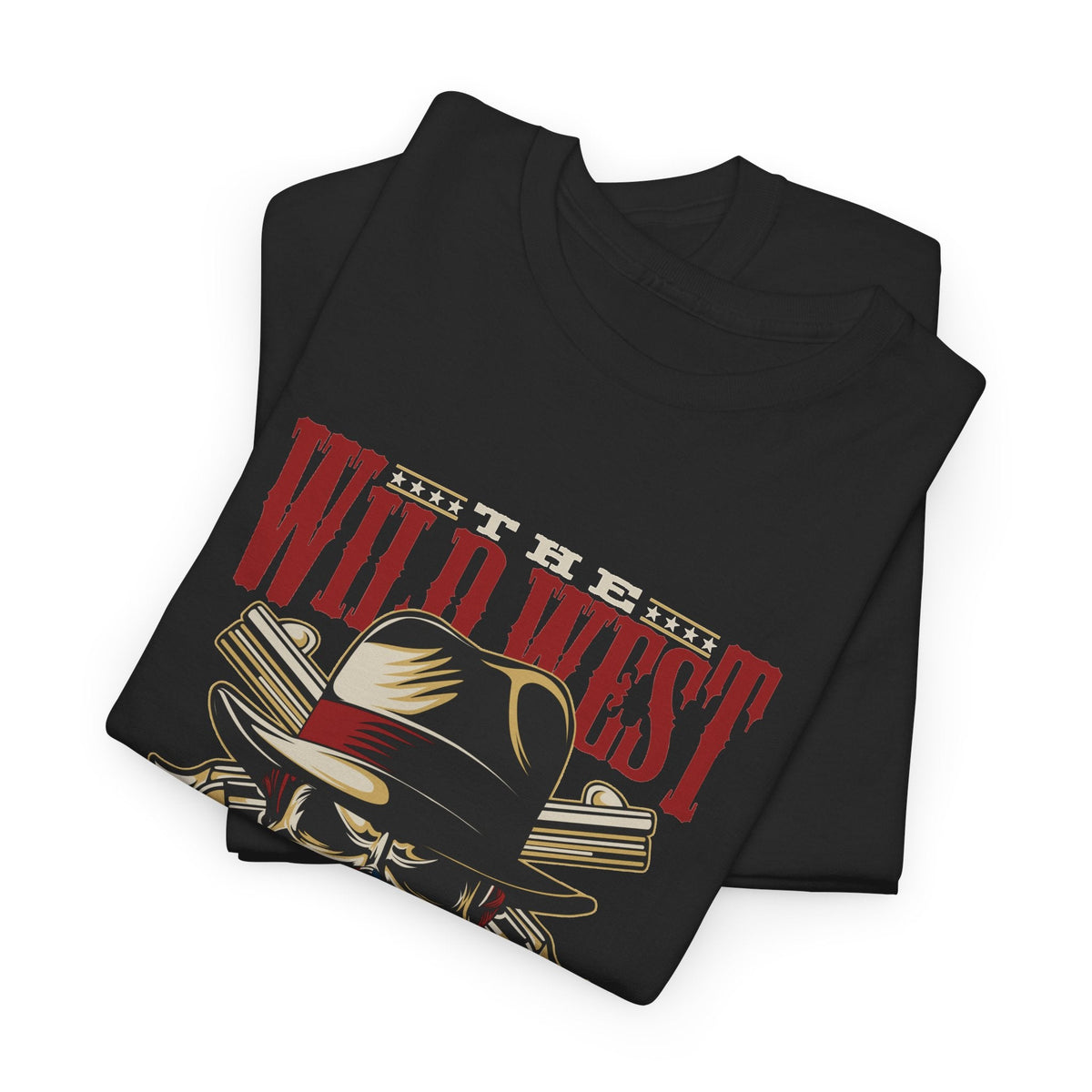 Wild West American Legend T-Shirt – Cowboy-Totenkopf Vintage Western T-Shirt
