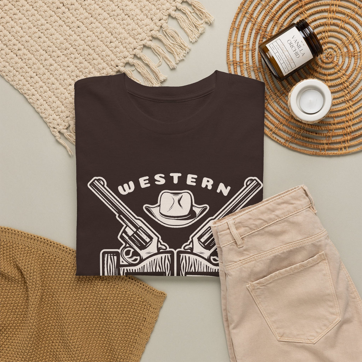 Vintage Cowboy T-Shirt – Western Saloon Retro Grafik-T-Shirt