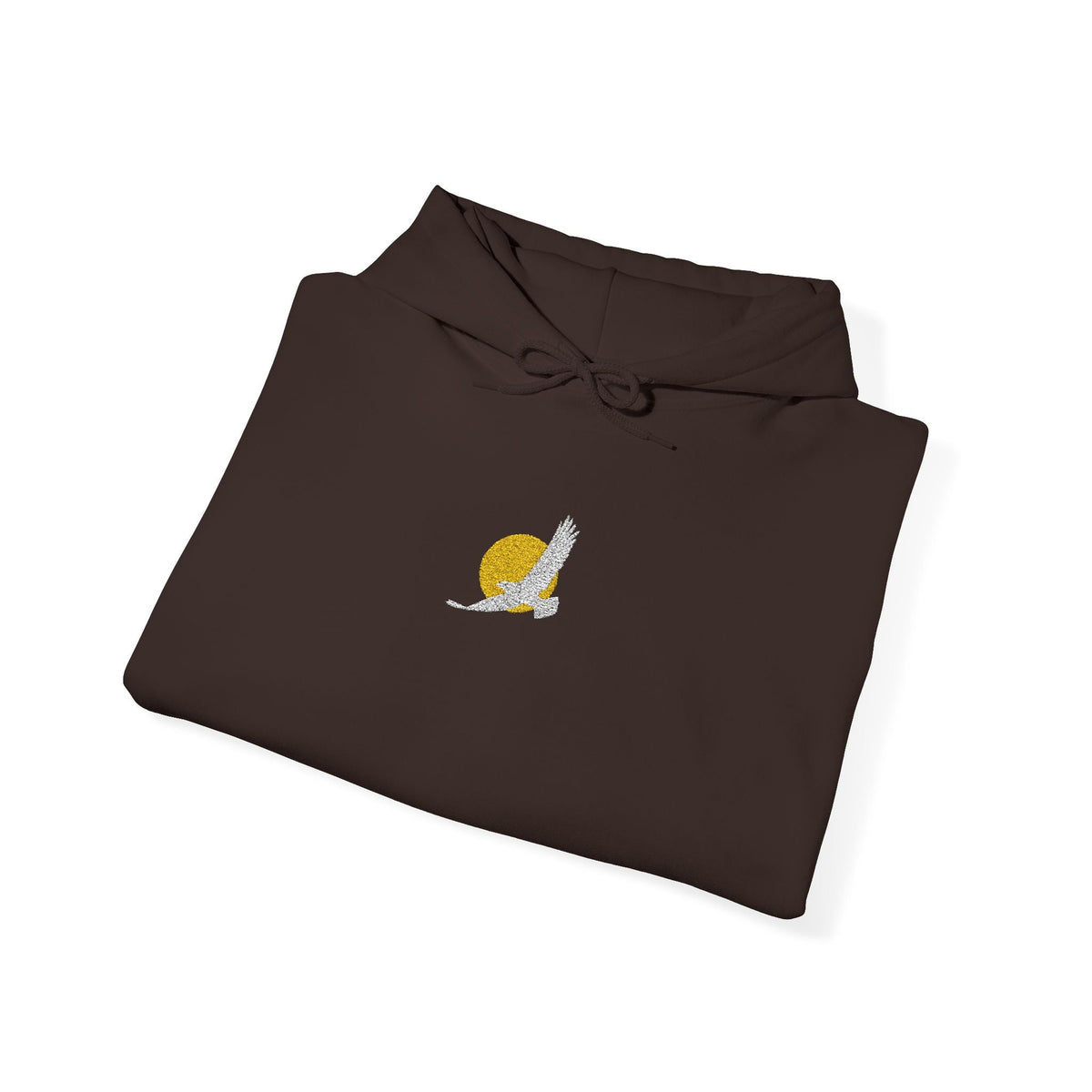 Embroidered Eagle Sun Minimal Hoodie – Kalabula