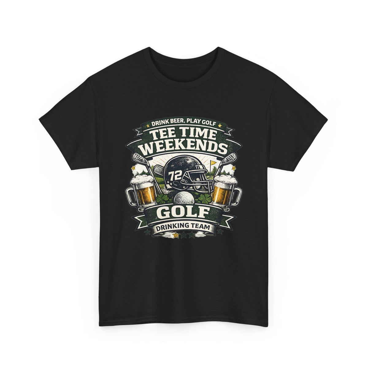 Golf & Beer T-Shirt – Lustiges Golf & T-Shirt Time Grafik-T-Shirt