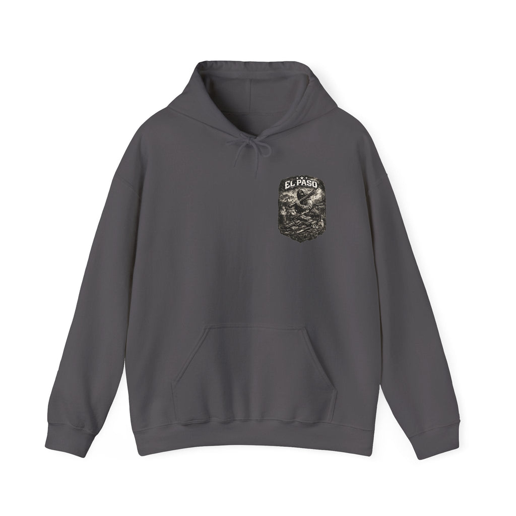 El Paso Hoodie Texas Border Streetwear, Dark Western Graphic Hoodie, Urban Unisex Hoodie – Kalabula