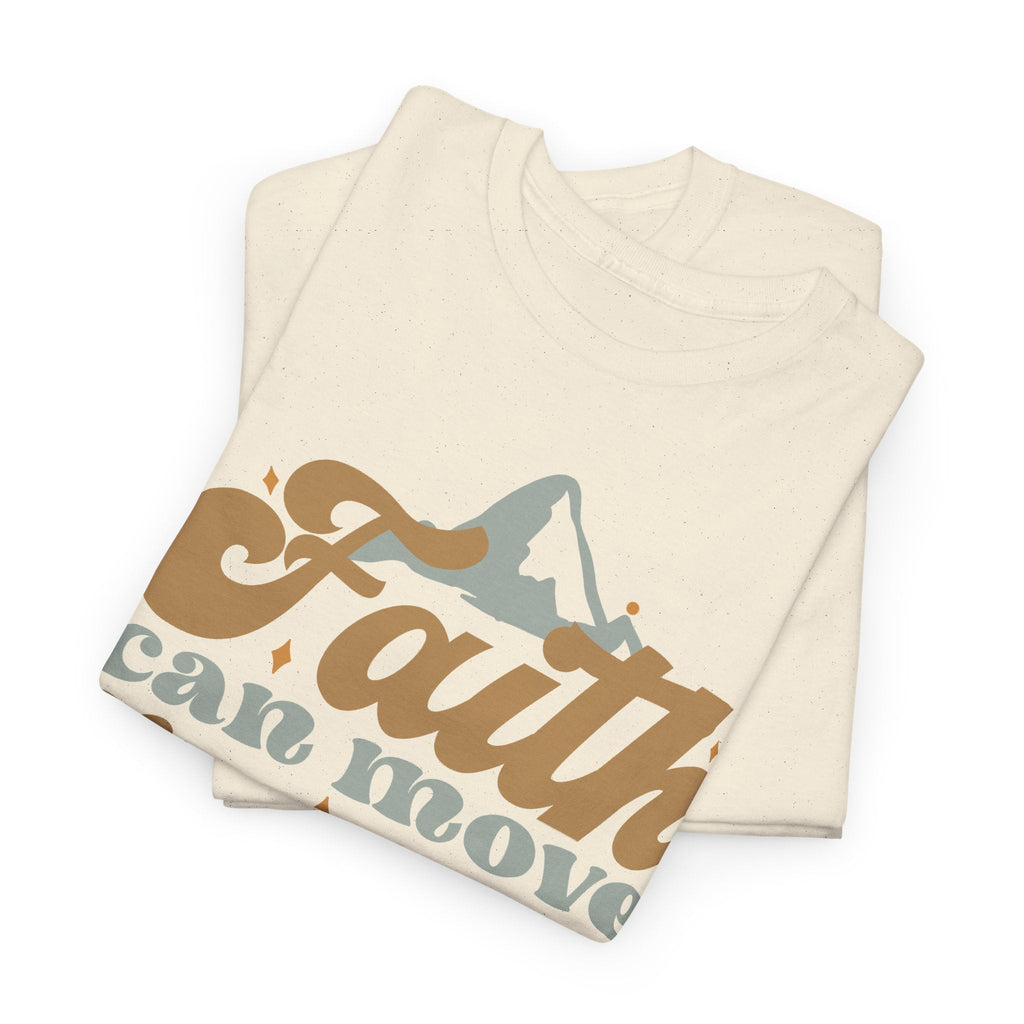 Faith Moves Mountains T-Shirt – Christlicher Glaube Grafik-T-Shirt