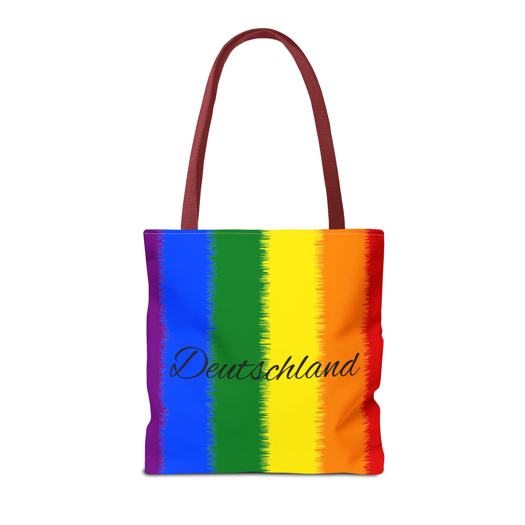 Deutschland Stofftasche – Buntes Regenbogen Design