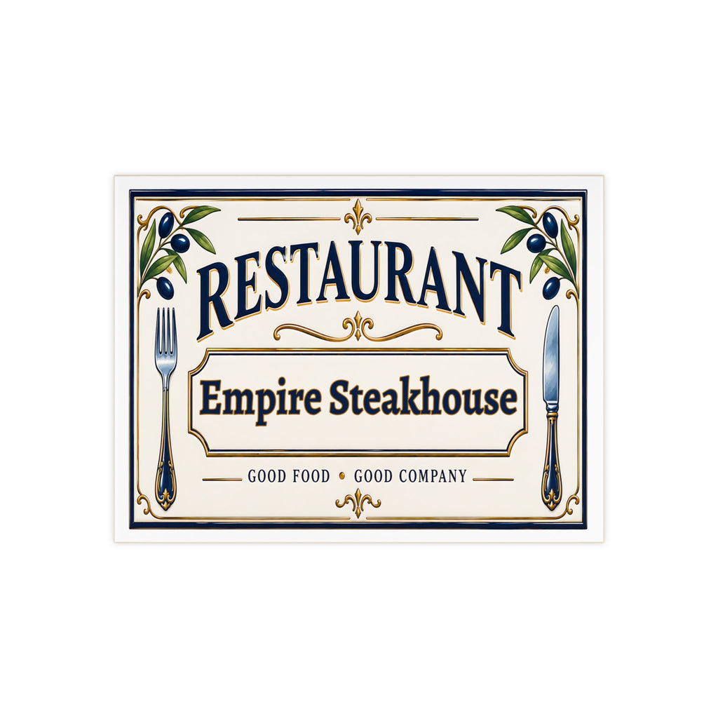 Personalisiertes Restaurantschild aus Keramik – SE9