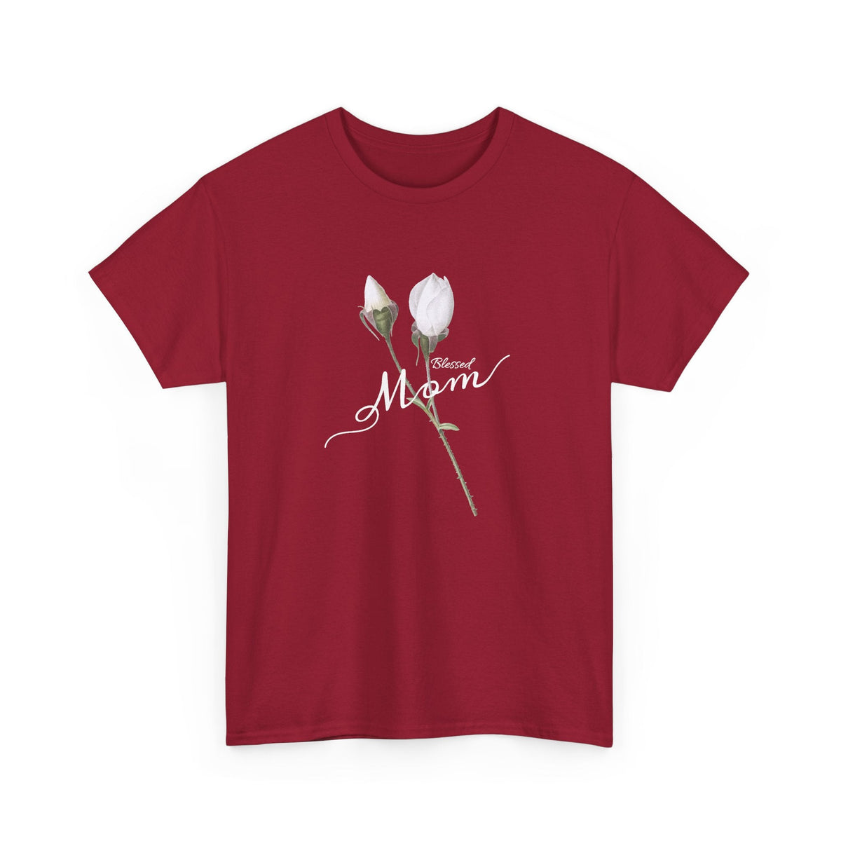 Mom Floral T-Shirt – Minimalistisches Damen-Baumwollshirt Grafik-T-Shirt