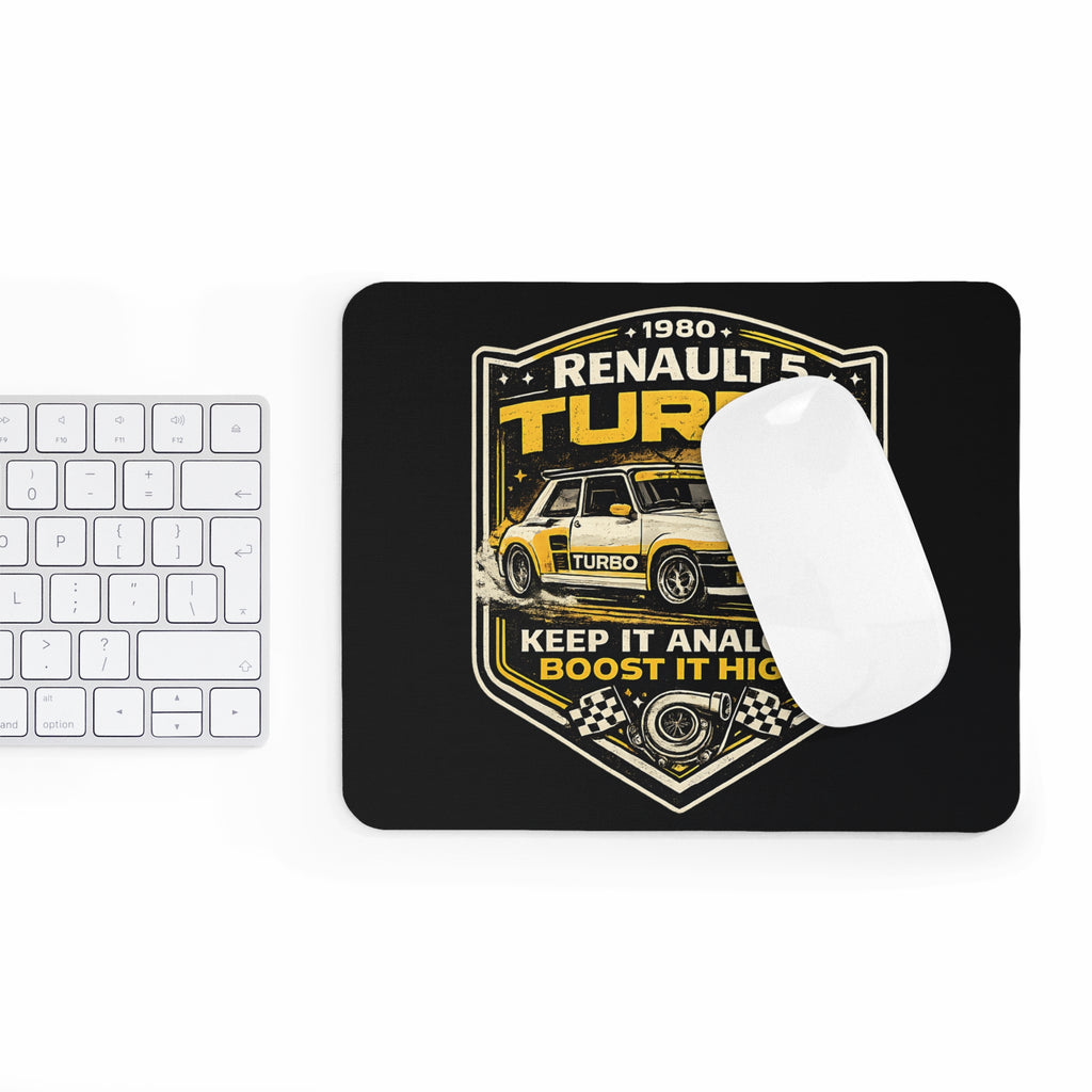 Renault 5 Turbo Mousepad – Retro Motorsport Design – Mousepad von Kalabula, 23,2 × 19,4 cm
