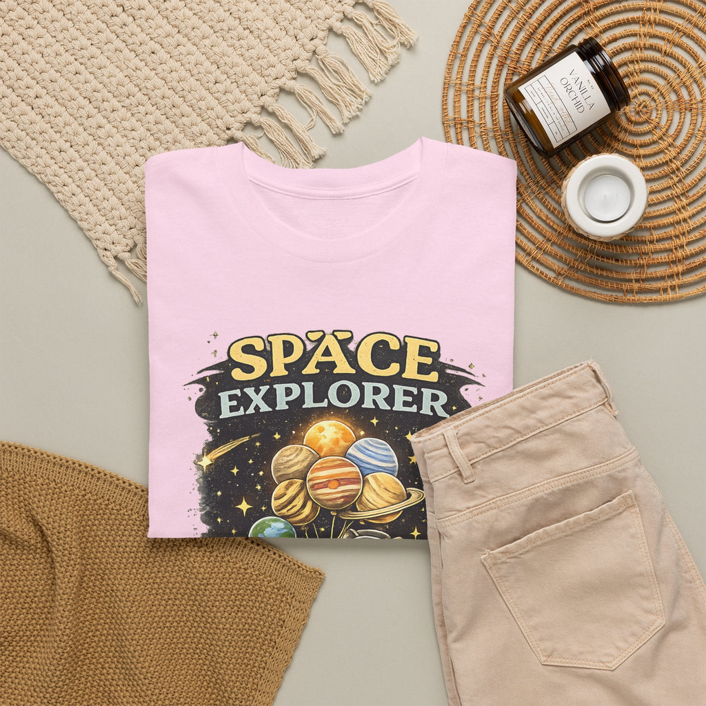 Space Explorer T-Shirt – Astronaut, Galaxie & Planeten Grafik-T-Shirt