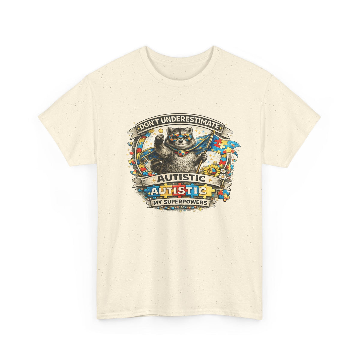 Autism Superpowers T-Shirt – „Unterschätze Autismus nicht“ Grafik-T-Shirt