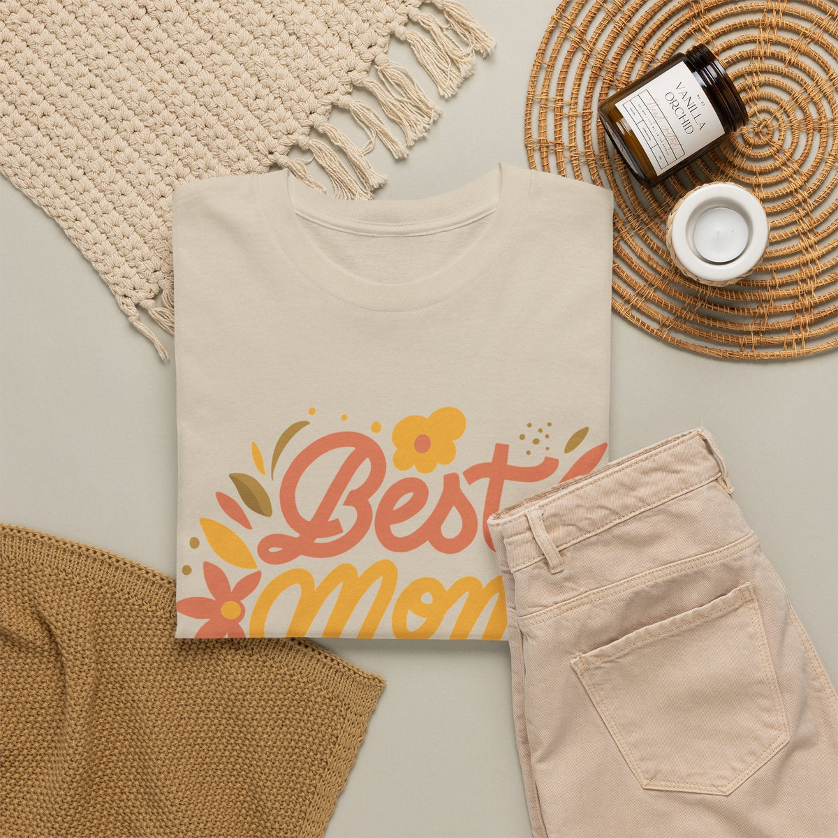 “Best Mom Ever” T-Shirt – Blumen-Muttertagsgeschenk Grafik-T-Shirt