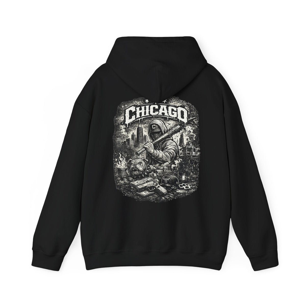 Chicago Streetwear Hoodie Hoodie mit Grafik – Kalabula