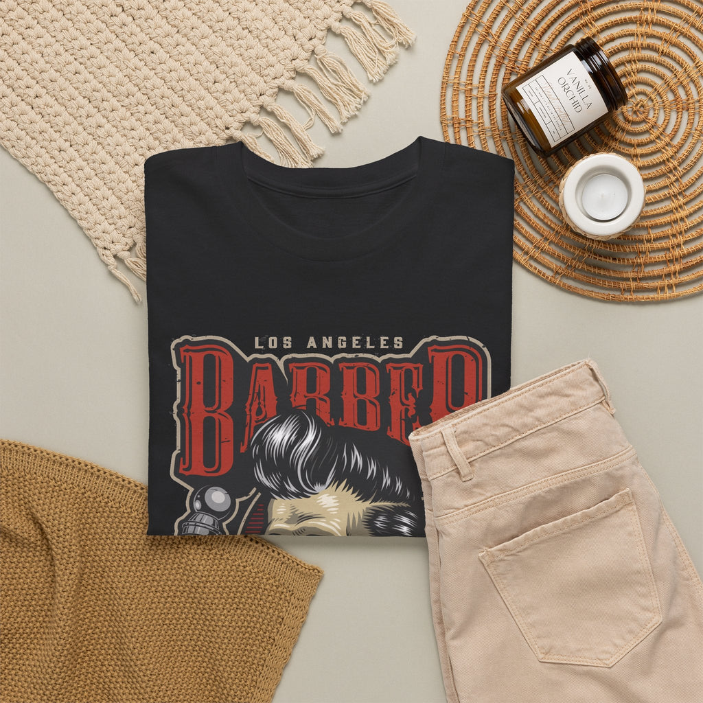 Barber Skull T-Shirt – Vintage Barbershop Grafik-T-Shirt