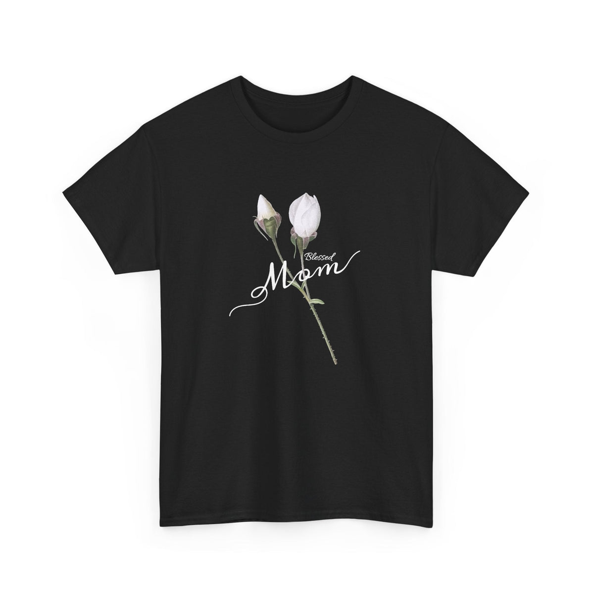 Mom Floral T-Shirt – Minimalistisches Damen-Baumwollshirt Grafik-T-Shirt