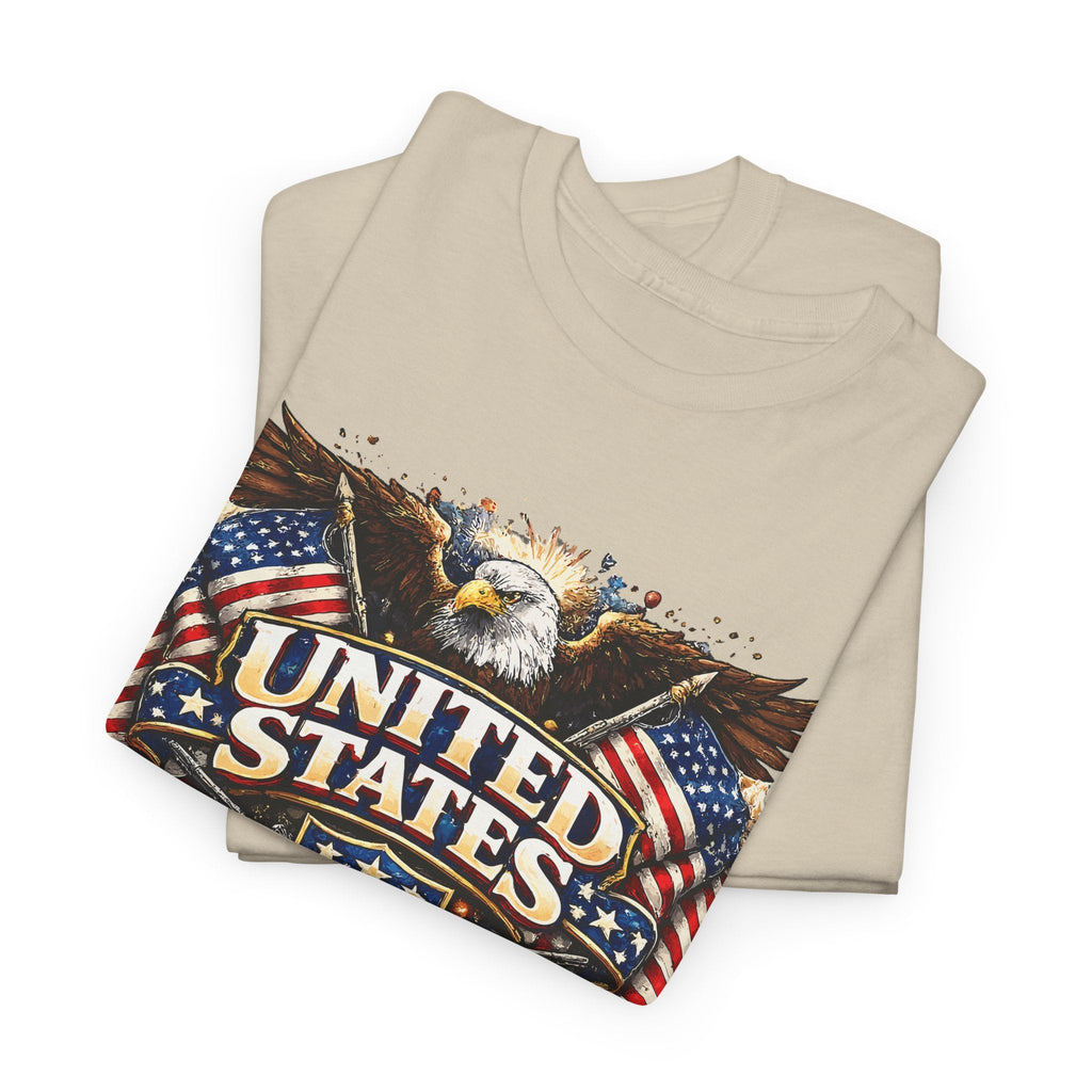 USA Patriotisch T-Shirt – US-Adler & Flagge Grafik-T-Shirt