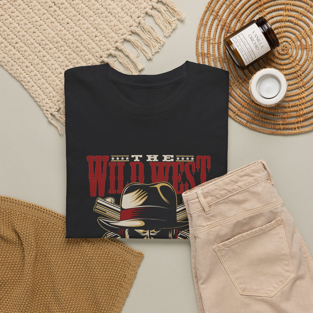 Wild West American Legend T-Shirt – Cowboy-Totenkopf Vintage Western T-Shirt