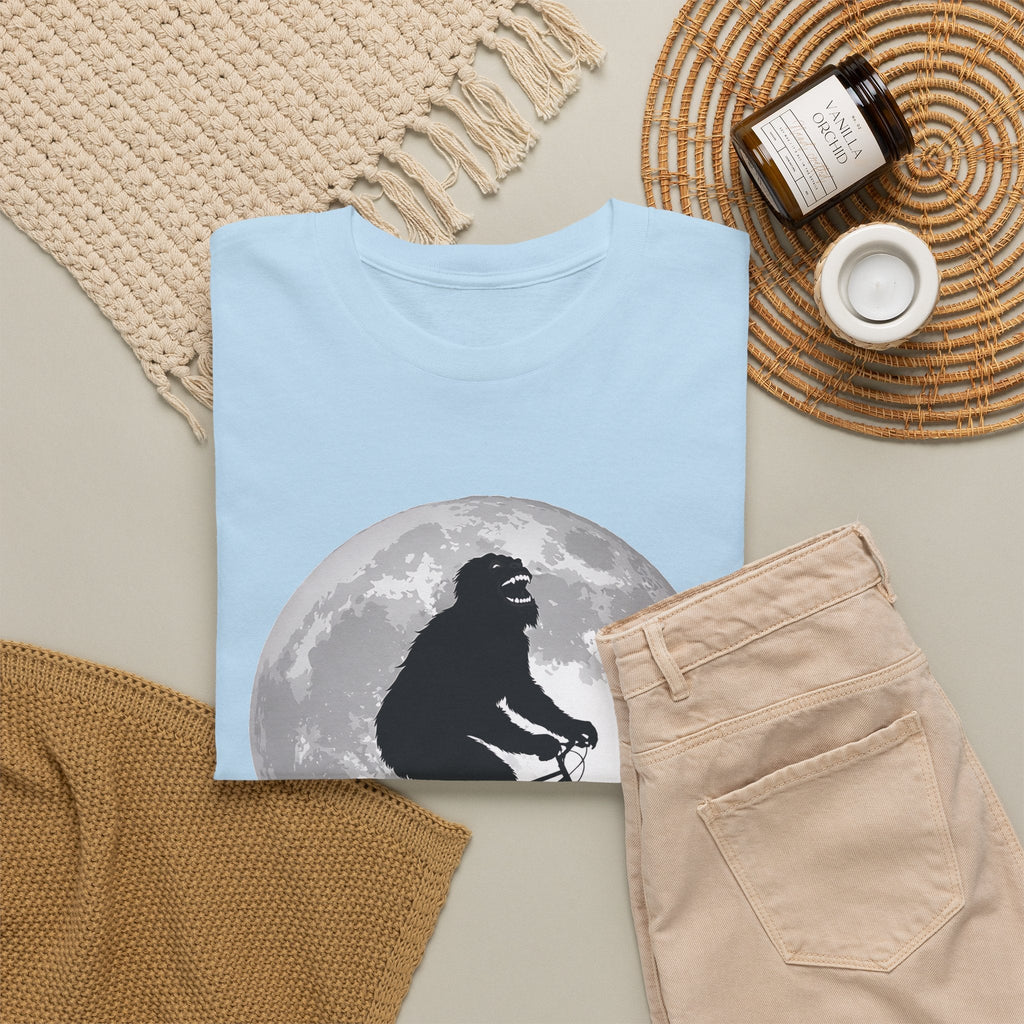 Bigfoot Bicycle T-Shirt – Mond & Natur-Abenteuer Grafik-T-Shirt