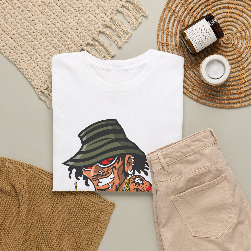 Drummer T-Shirt – Lustiger Cartoon Rock & Musik Grafik-T-Shirt