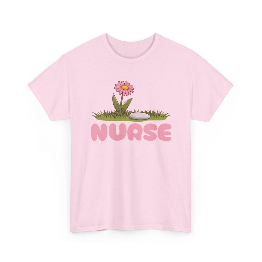 Nurse T-Shirt – Blumen & Pflege Grafik-T-Shirt