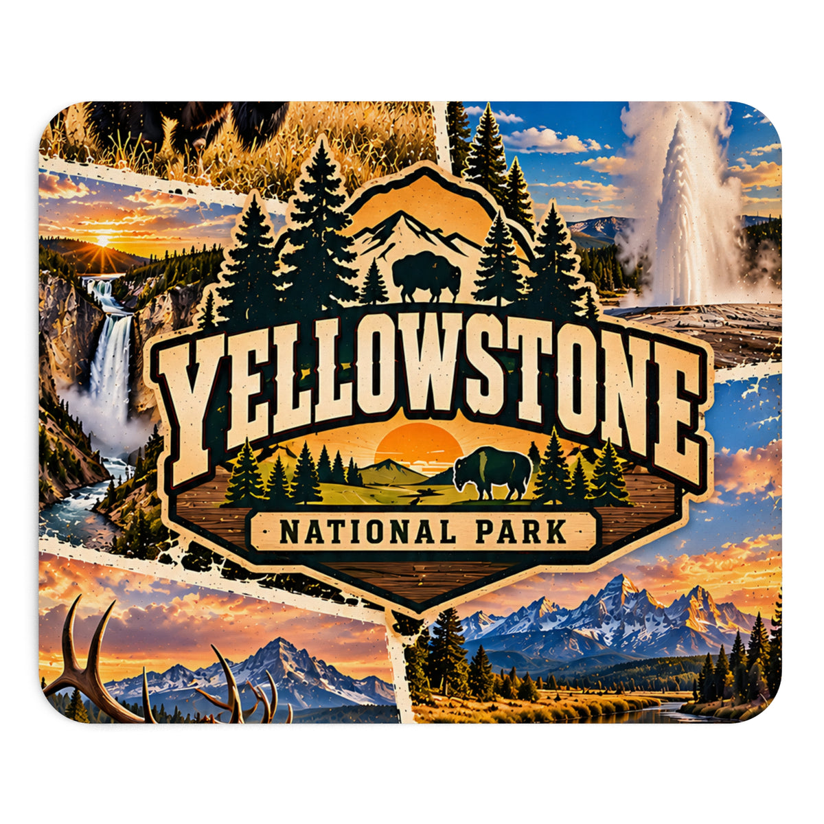 Yellowstone Mousepad – Nationalpark & Natur Design