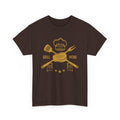 BBQ Grill Menu T-Shirt – Chef Hat & Grilling Utensils Grafik-T-Shirt