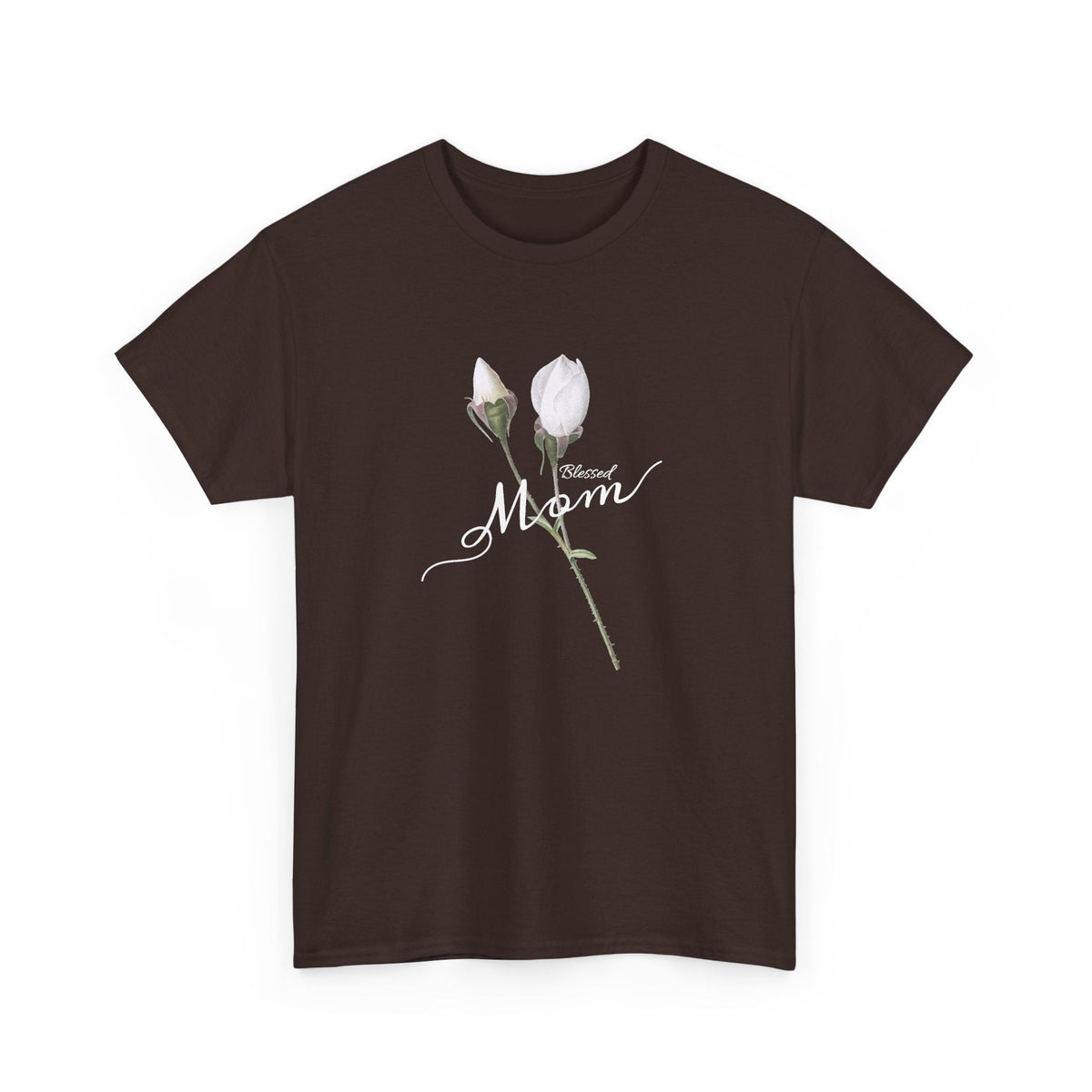 Mom Floral T-Shirt – Minimalistisches Damen-Baumwollshirt Grafik-T-Shirt