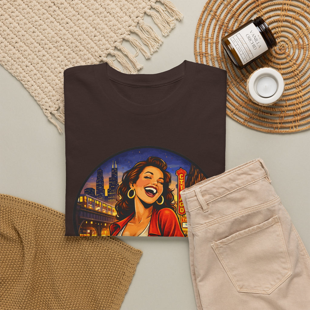 Chicago Skyline T-Shirt – Vintage Retro-Stadt Grafik-T-Shirt