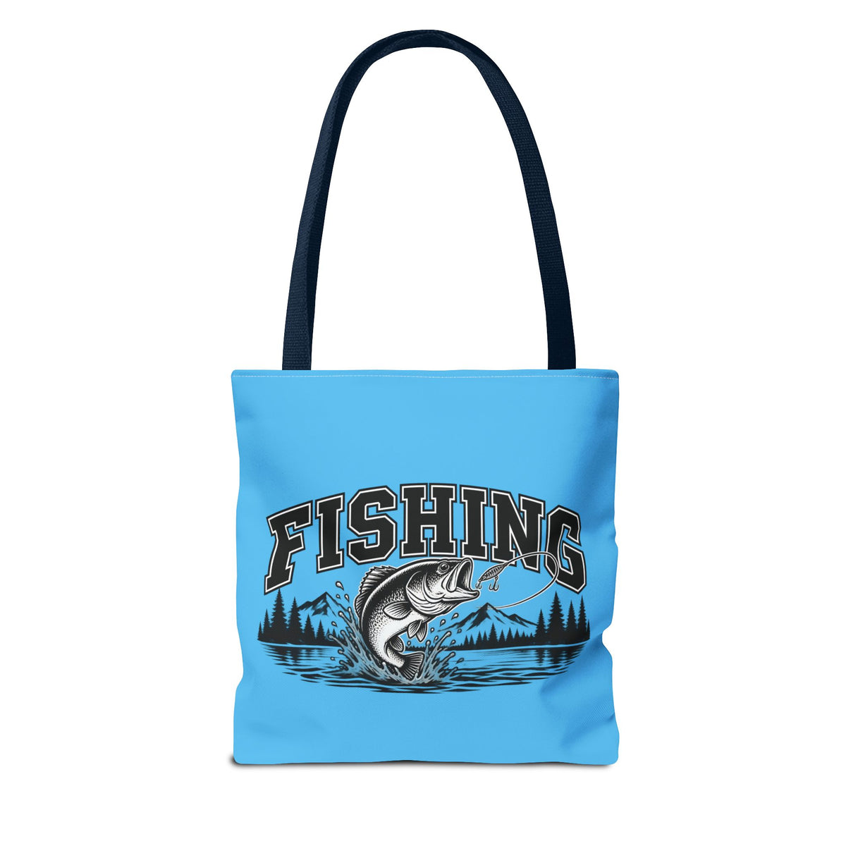 Angeln Stofftasche – Fishing Fisch & See Motiv