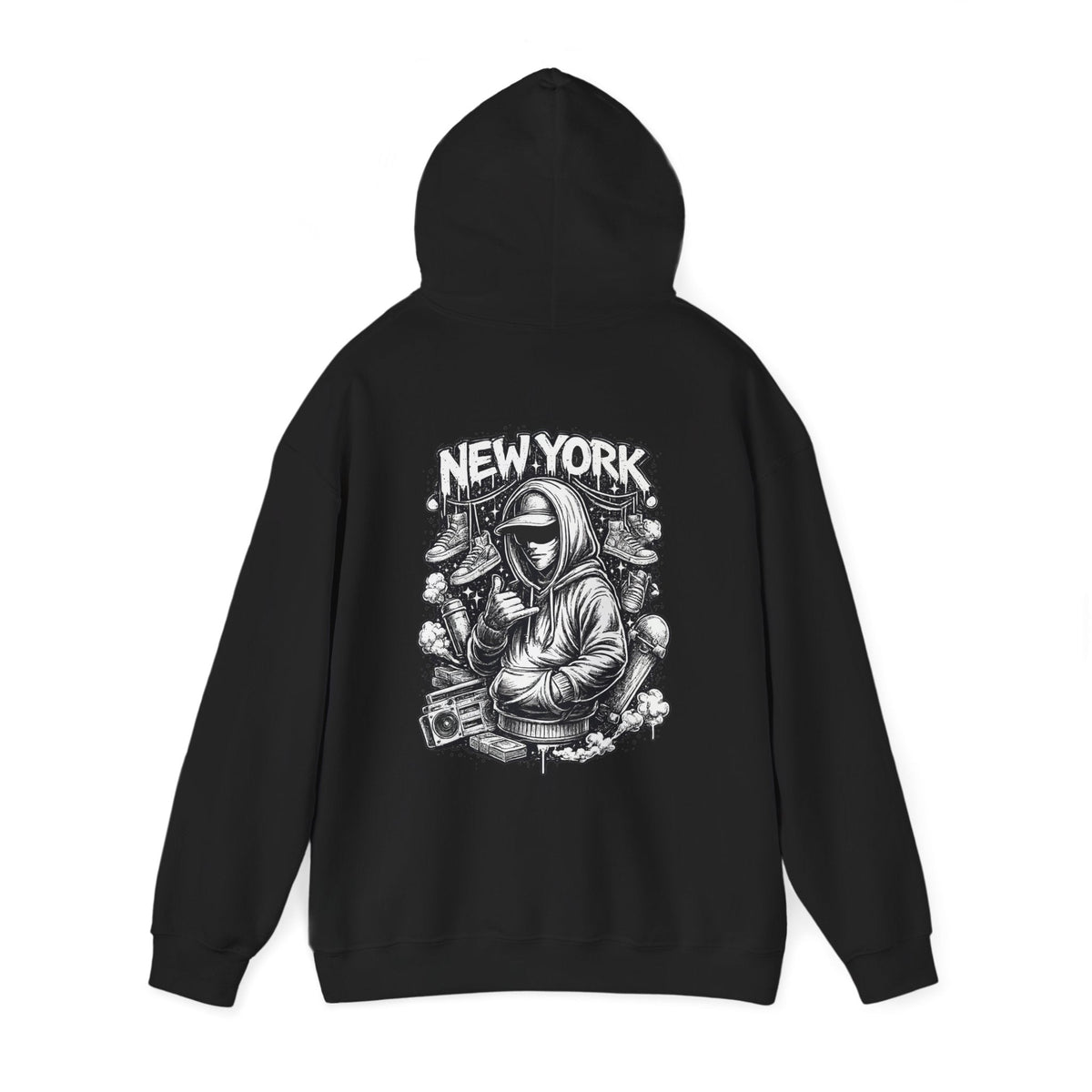 Copy of Hoodie New York Streetwear Graphic Hoodie Rooftop Graffiti DJ Design – Kalabula