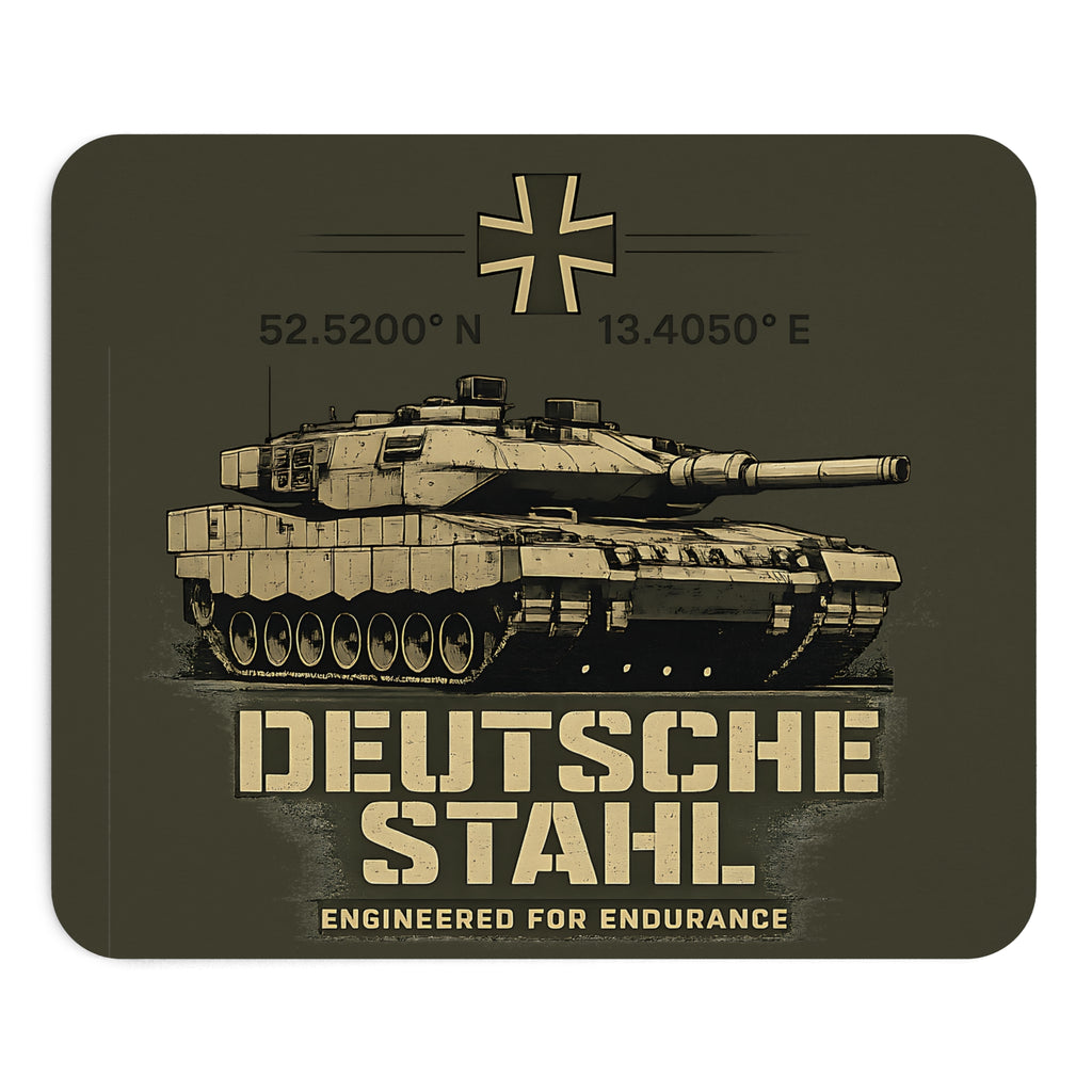 Deutsche Stahl Mousepad – Panzer Militär Design – Mousepad von Kalabula, 23,2 × 19,4 cm