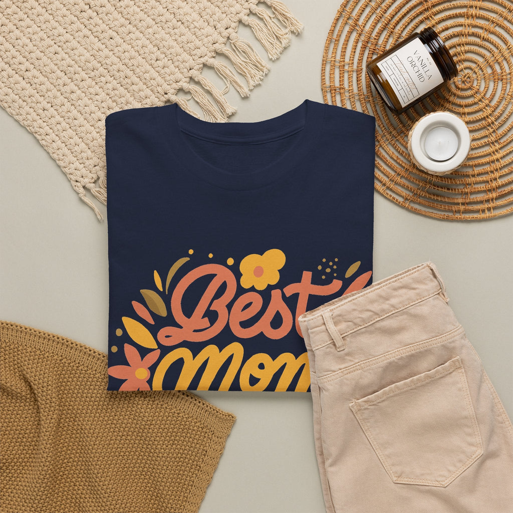 “Best Mom Ever” T-Shirt – Blumen-Muttertagsgeschenk Grafik-T-Shirt