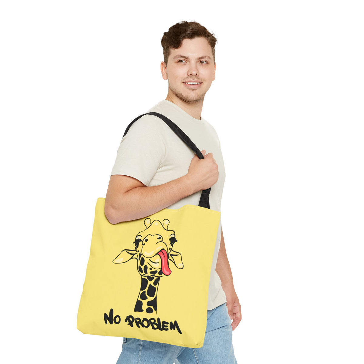 No Problem Stofftasche – Lustige Giraffe