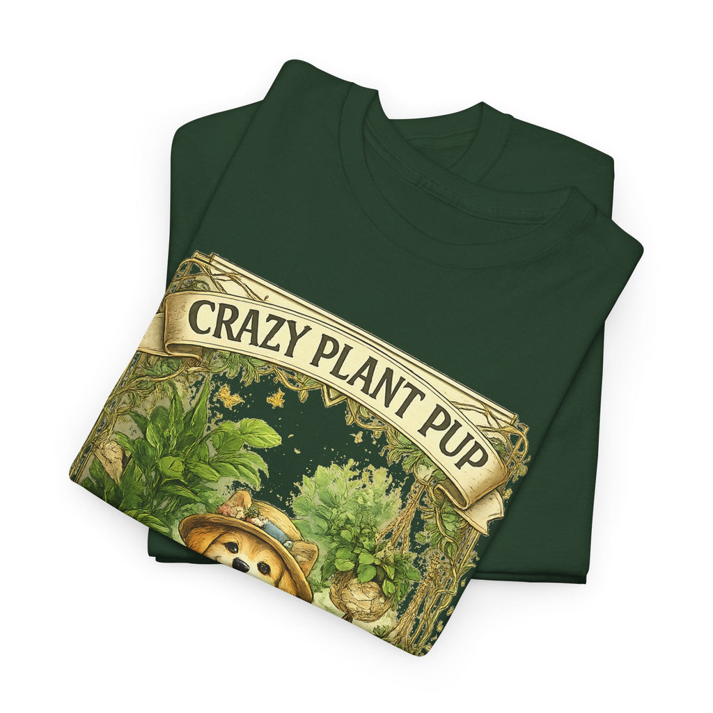 Crazy Plant Pup T-Shirt – Lustiger Hund & Pflanzenfan Grafik-T-Shirt