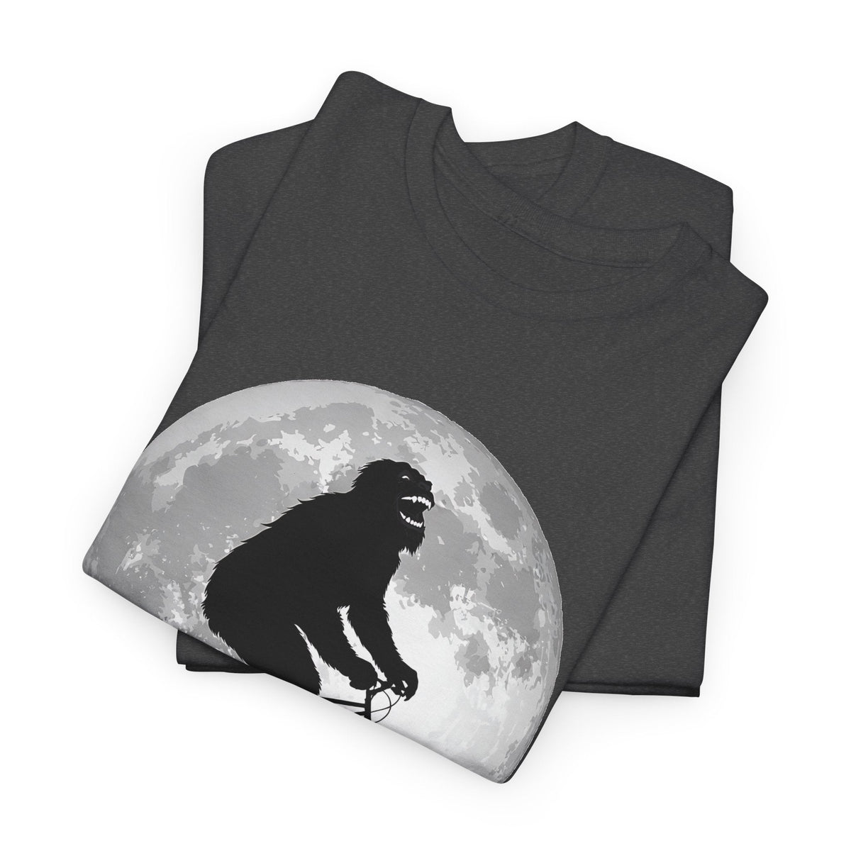 Bigfoot Bicycle T-Shirt – Mond & Natur-Abenteuer Grafik-T-Shirt