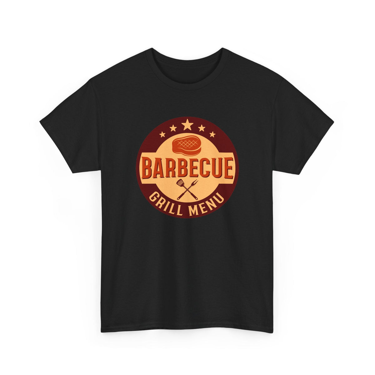 BBQ Grill Menu T-Shirt – Vintage Barbecue Cooking Grafik-T-Shirt