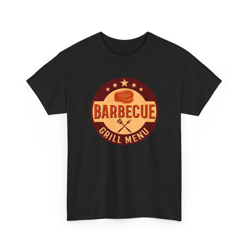 BBQ Grill Menu T-Shirt – Vintage Barbecue Cooking Grafik-T-Shirt
