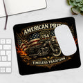 American Pride Mousepad – USA Motorrad Biker Design – Mousepad von Kalabula, 23,2 × 19,4 cm
