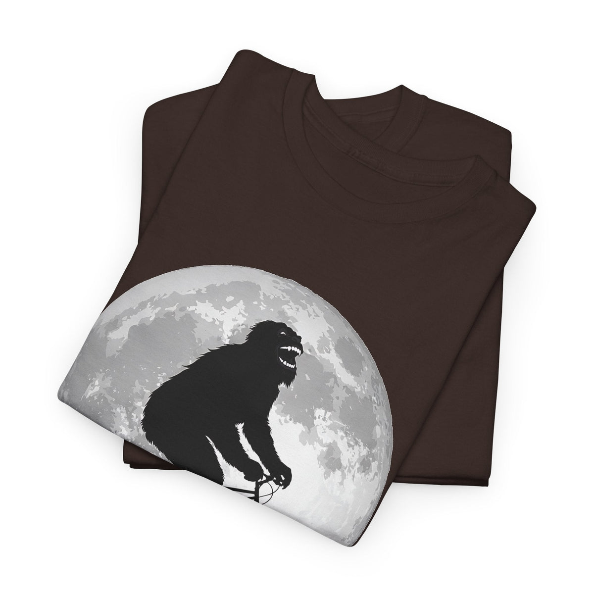 Bigfoot Bicycle T-Shirt – Mond & Natur-Abenteuer Grafik-T-Shirt