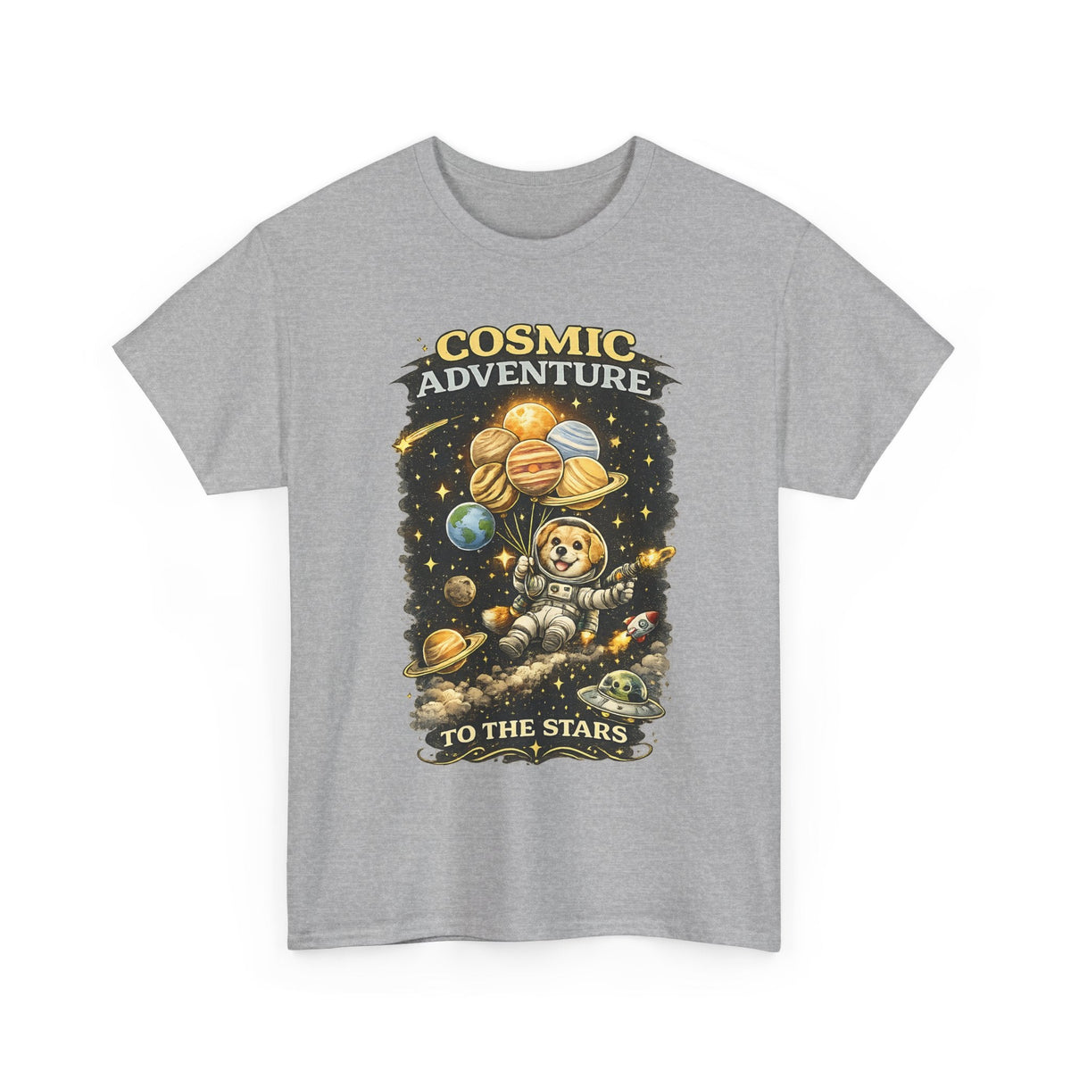 Astronaut Dog T-Shirt – Weltraum-Abenteuer Grafik-T-Shirt