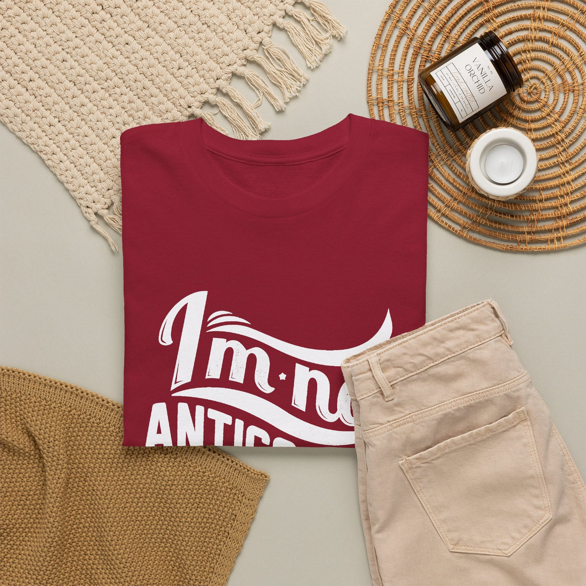 “I’m Not Antisocial, Society Is Anti-Me” T-Shirt – Lustiger Introvert Grafik-T-Shirt